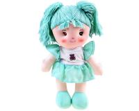 Zuzia aranyos puha zöld rongybaba  - 33 cm